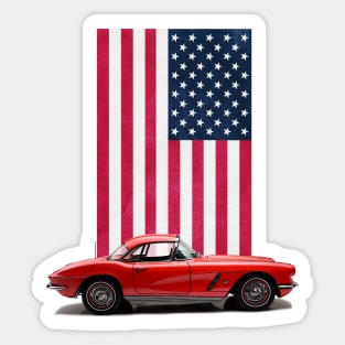 Little Red Corvette Sticker